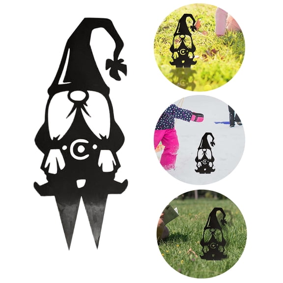 Partheme Metal Garden Gnomes Outdoor –Lawn Ornaments & Statues, Funny Yard Décor, Weatherproof Garden Decorations, Whimsical Yard Art, Holiday Seasonal Décor, Unique Gift for Gardeners , B