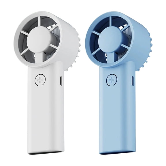 Partheme Mini Portable Fan Rechargeable Handheld, 3 Speeds Small Cooling Device for Travel Makeup Eyelash, Lightweight Personal Air Breeze, Blue