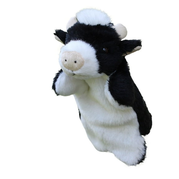Partheme Novelty Toys 1 Counts Cute Little Toy Hand Puppet Parent-child Doll Hand Puppet Black White 9.84X5.91X1.97 inches / (25X15X5cm)