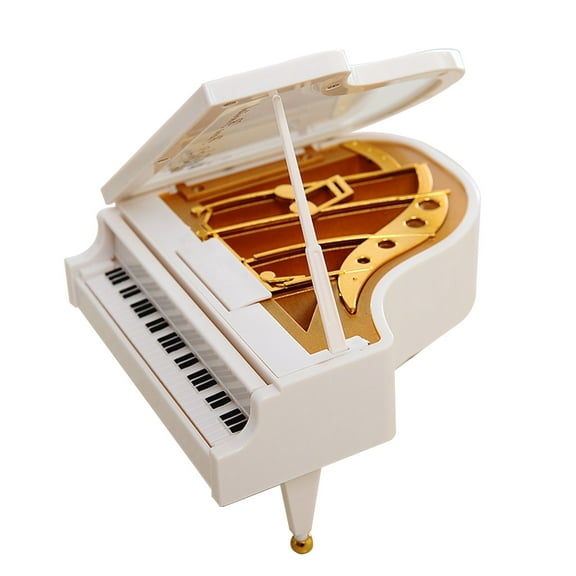 Partheme Novelty Toys 1 Counts Mini Piano Music Box And Music Box Style Birthday Gift Decoration As shown