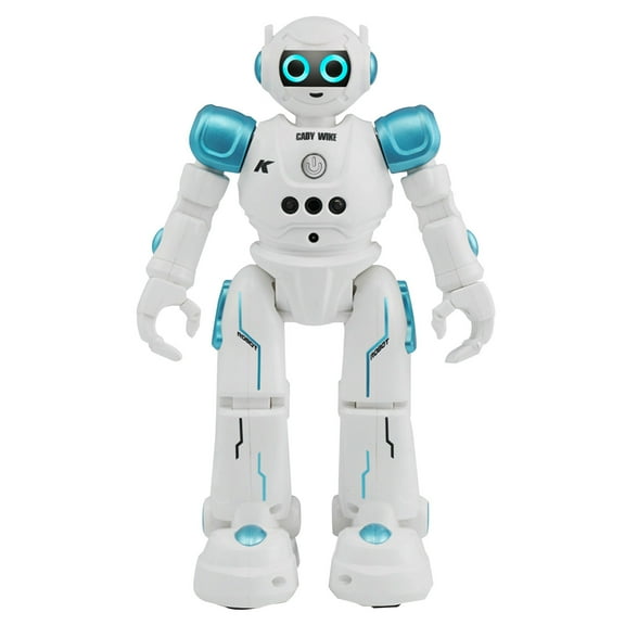 Partheme Novelty Toys 1 Counts Smart Robot Gesture Sensing Smart Touching Control Figure Robot Singing Dancing Blue Green