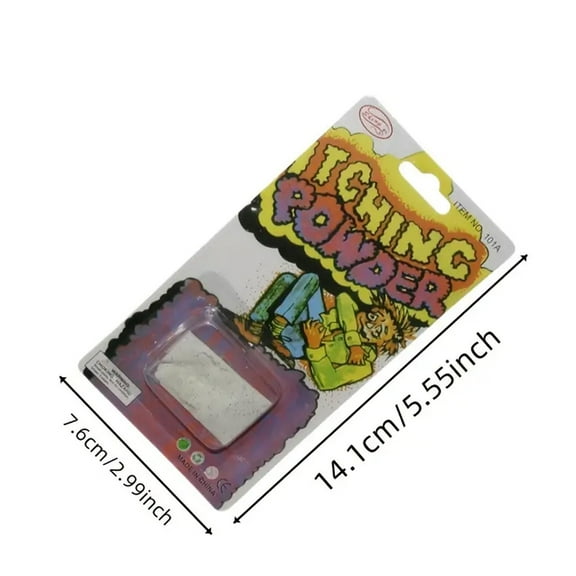 Partheme Novelty Toys 3 Counts 1Pcs Itching Powder Prank Halloween Trick Prop Funny Joke Trick Prank Gag Present For Joke Fools Day as shown Free Size