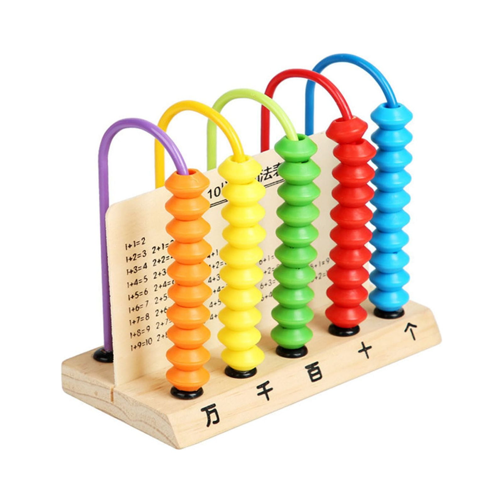 Partheme Novelty Toys 3 Counts Wooden 5 Rods 10 Beads Calculating Frame ...