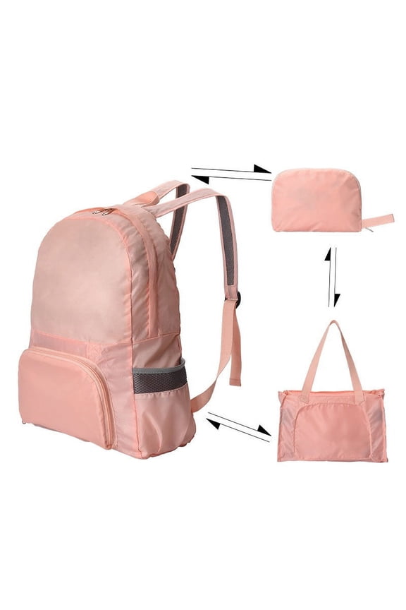 Packable Lightweight Small Backpack: Foldable Mini Hiking Daypack - Ultralight Compact Day Pack for Women Men Outdoor Travel Camping Walking , Pink