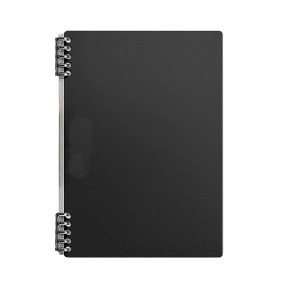 Partheme Paper Notebook, A4 Paper Notebook Journals, Wirebound Journal Composition Notebook for Engineering Math Science College Office Note Taking, Black