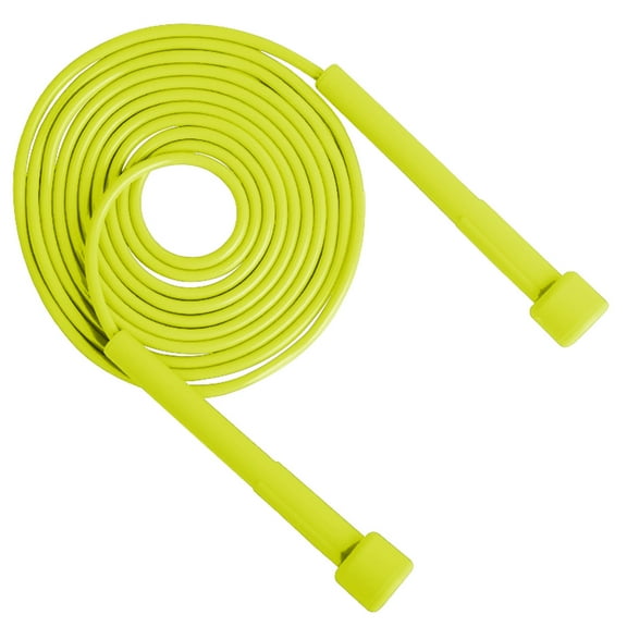 Partheme Pen Style Handle Jump Rope, Skipping Training Rope for Fitness Workout, Solid PVC Non Slip Grip Adjustable Length Speed Rope for Home Gym Sports, Yellow