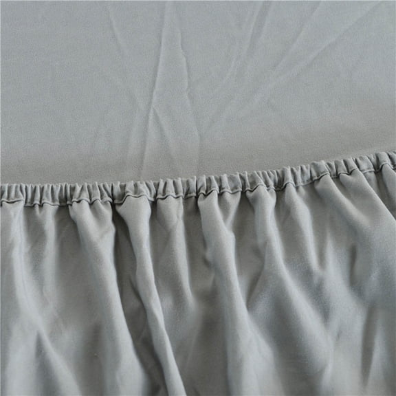 Partheme Polyester Bedspread Solid Color Brushed Bed Cover, 360 Degree Elastic Fitted Sheet Mattress Protective Cover for Waterbed, Machine Washable Non Slip Bed Sheet 200x220cm, G