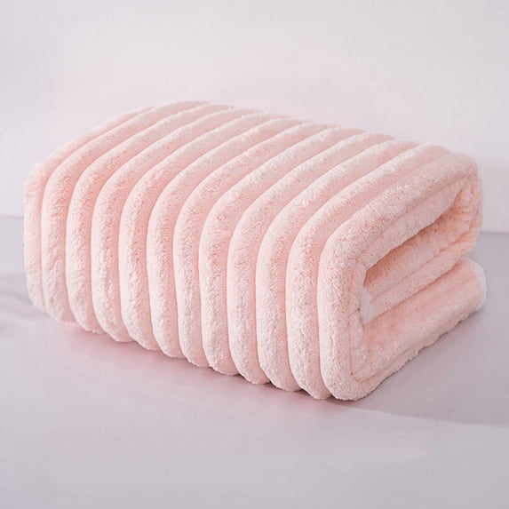 Partheme Premium Bath Towel, Durable Microfiber Velvet Highly Absorbent Towels - Multipurpose Use as Bath Fitness, Bathroom, Shower, Sports, Yoga Towel, Pink