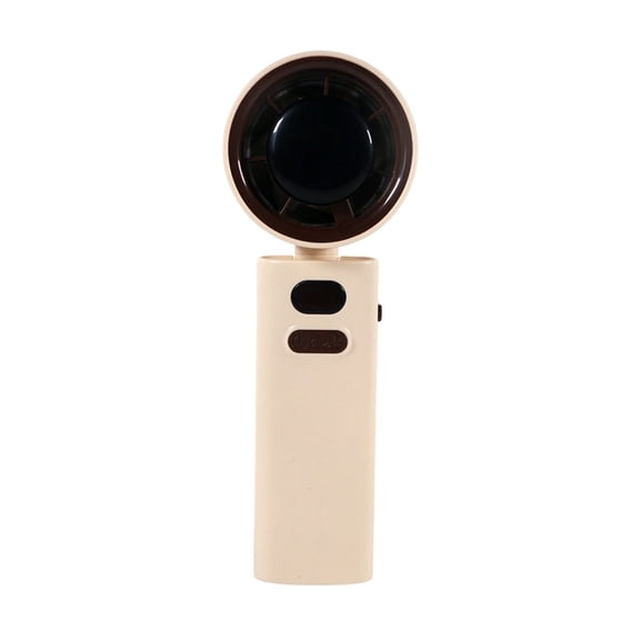 Partheme Quiet USB Rechargeable Handheld Clip Fan, Mini Portable Silent Desktop Clip Fan, Clips on Backpack Stroller, Low Noise Soft Breeze, for Home Outdoor On the Go Cooling, Beige