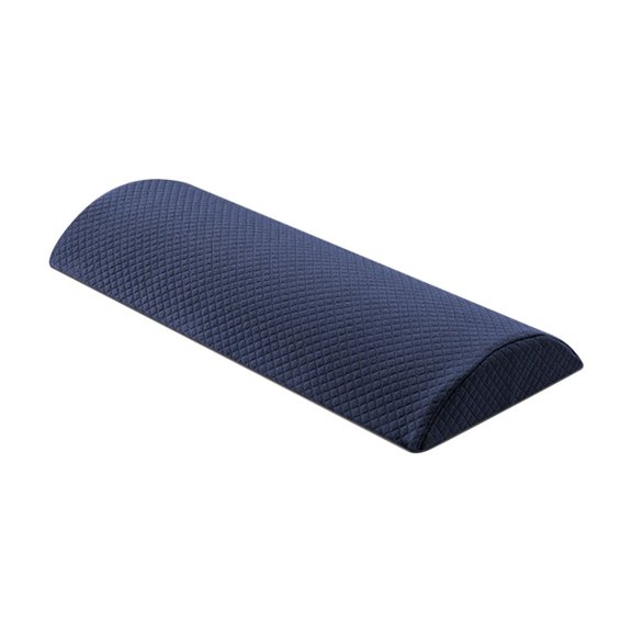 Partheme Soft Small Lumbar Pillow for Sleeping , Memory Foam Back Lumbar Support Cushion for Lower Back Pain Relief Bed Waist Sleep Support Pillow for Side , Back, Navy