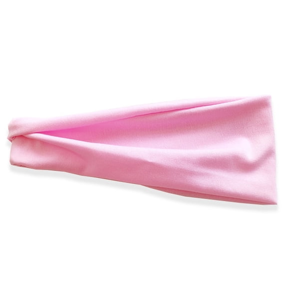 Partheme Sports Headbands for Mens Running Headband for Women Moisture Wicking Workout Headband Sweatbands for Running,Cycling,Football,Yoga,Fitness Athletic Unisex Hairband , Pink