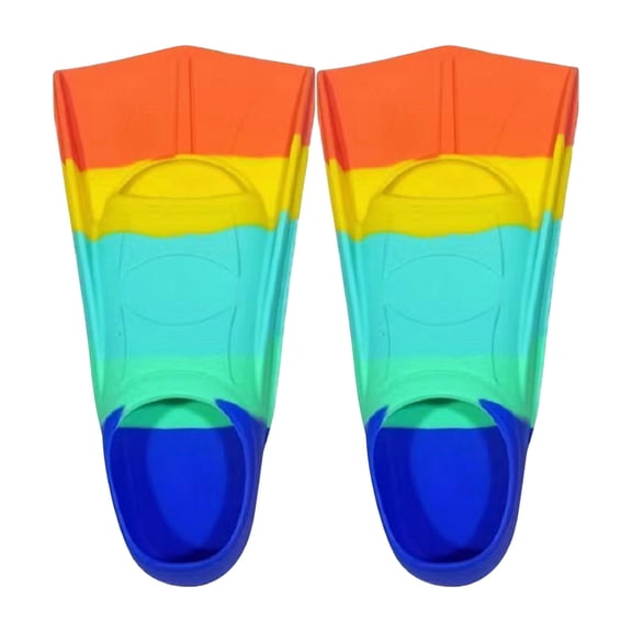 Partheme Swim Fins, Fins for Swimming,Short Flipper with Mesh Bag,Swimming Flippers for Lap Swimming Training,Flippers for Beginners , XS