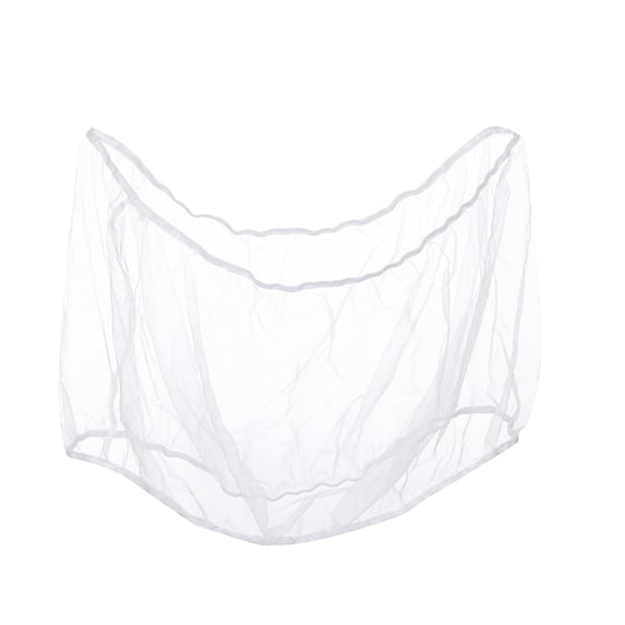 Partheme Universal Bird Cage Seed Catcher,Seed Catcher Guard Net Cover,Parrot Nylon Mesh Net Cover,Soft Airy Cage Net Stretchy Skirt for Round Square Cages , White