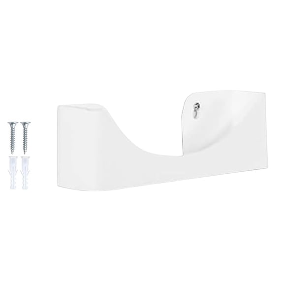 Partheme Wall Mounted Dome Hat Rack for Baseball Caps, Vertical Storage Hanger for Cowboy Hats, Acrylic Hat Dock Organizer for Closet Door, Holds up to 10 Hats, White