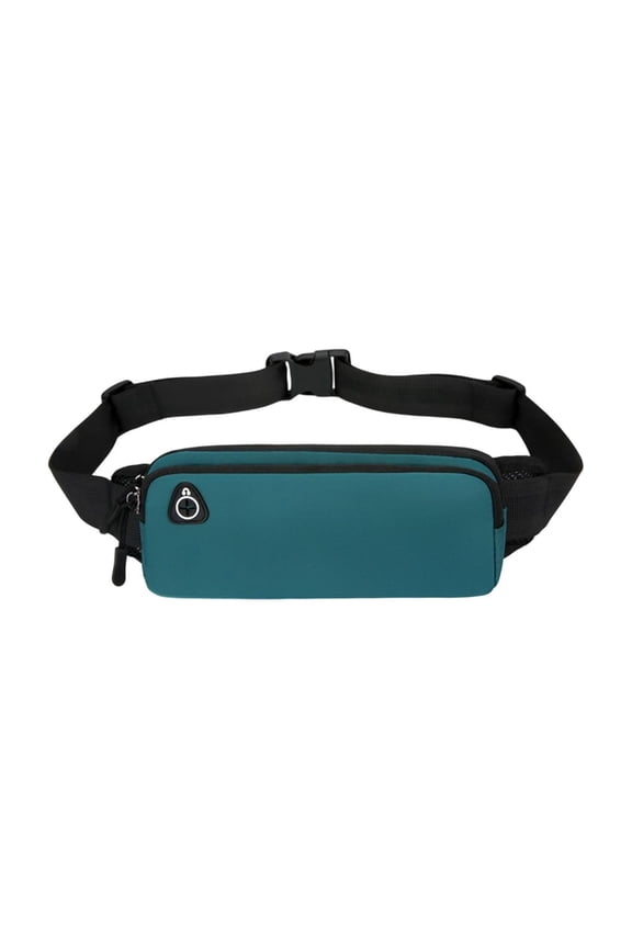 Waterproof Running Belt Bag, Multi Layer Storage Waist Pack for Jogging Hiking Travel Daily Commute, Lightweight Sport Pouch with Adjustable Strap, Green