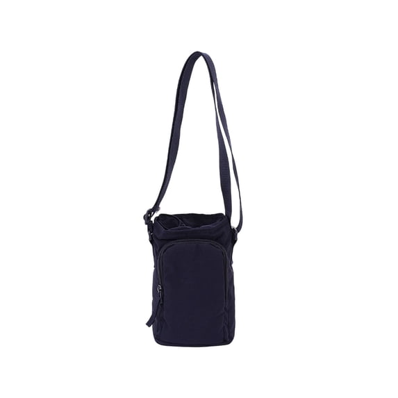 Partheme Women's Fashion Shoulder Bag Water Bottle Purse, Outdoor Sports Crossbody Nylon Cup Bag Phone Coin Holder 2 in 1 for Hiking Gym, Blue