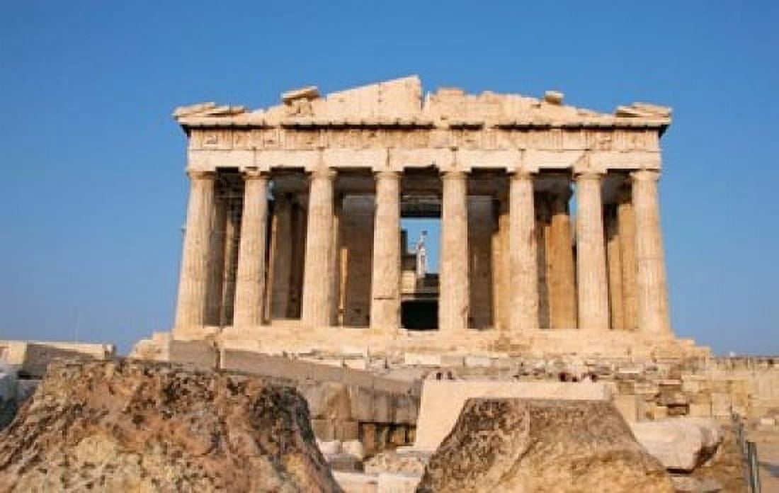 Parthenon Ancient Architecture Acropolis Athens Greece Canvas Art - Prisma Archivo DanitaDelimont (24 x 15)
