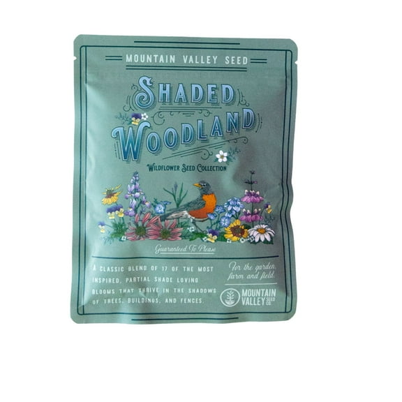 Partial Shade Wildflower Mix Seeds 4 Oz – 17+ Non-GMO Varieties for Pollinators – Annual, Perennial & Biennial Flowers – Easy Grow for Partial Sun Gardens