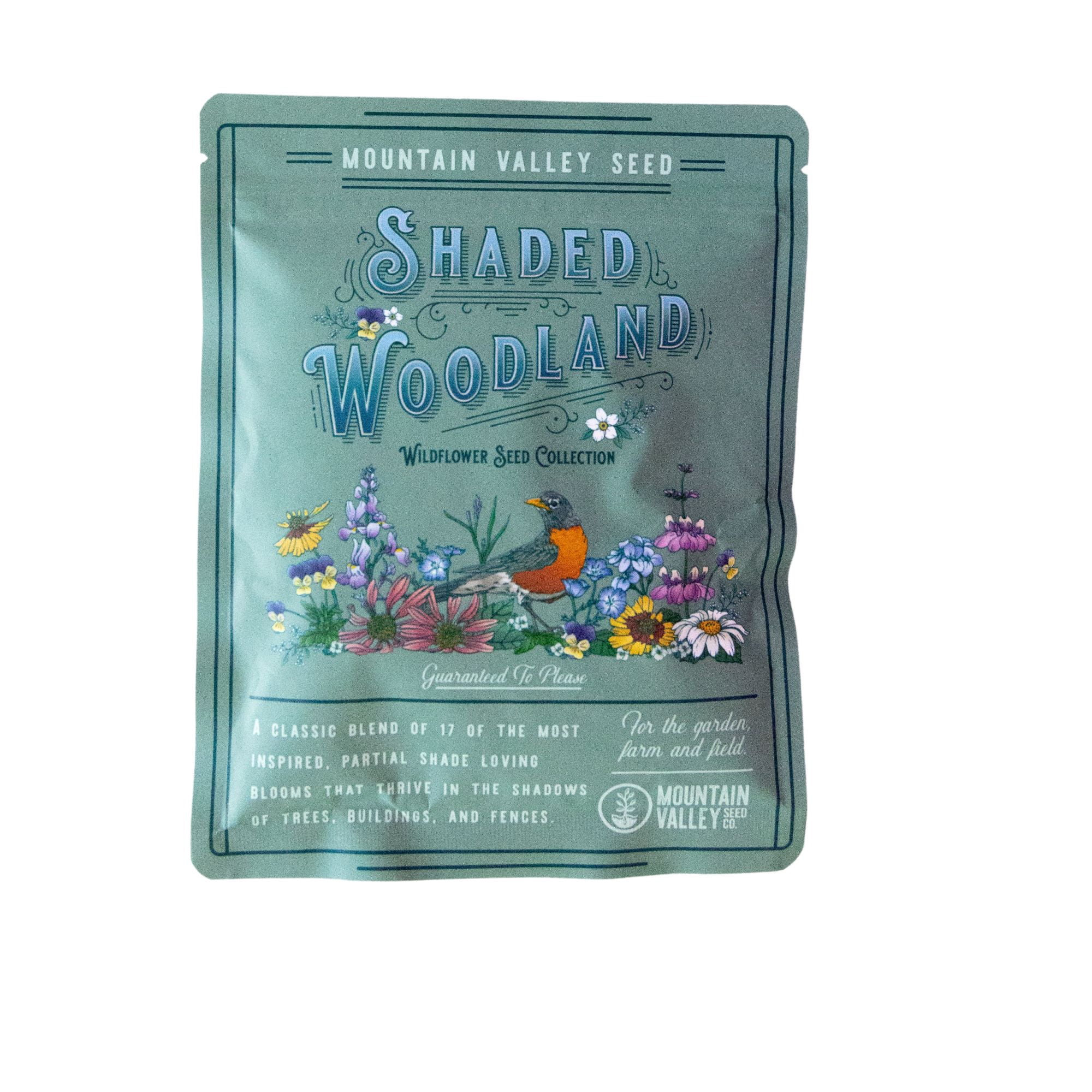 Partial Shade Wildflower Mix Seeds 5 Lb – 17+ Non-GMO Varieties for Pollinators – Annual, Perennial & Biennial Flowers – Easy Grow for Partial Sun Gardens