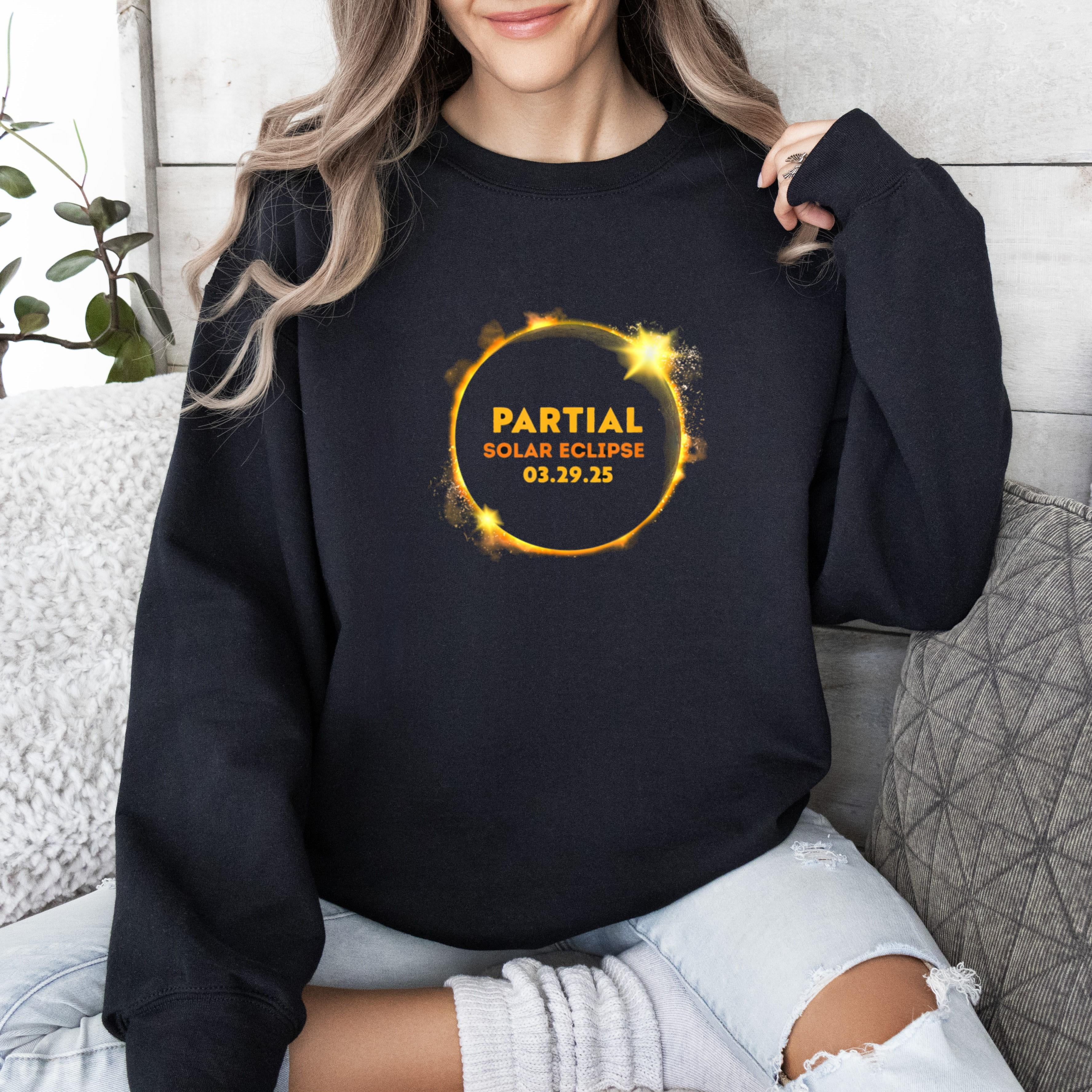 Partial Solar Eclipse 03 29 2025 Solar Eclipse 2025 Sweatshirt, for men ...