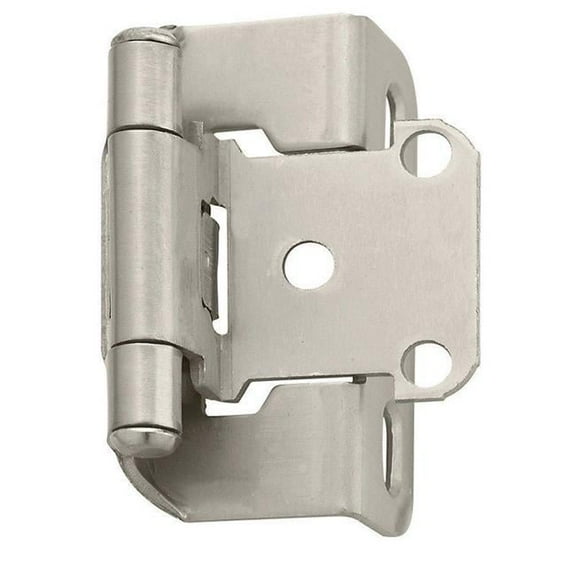 Partial Wrap Hinge - Satin Nickel
