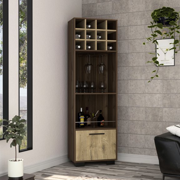 Particle Board Bar Cabinet with Flexible Drawer / Useful in Dining Room
