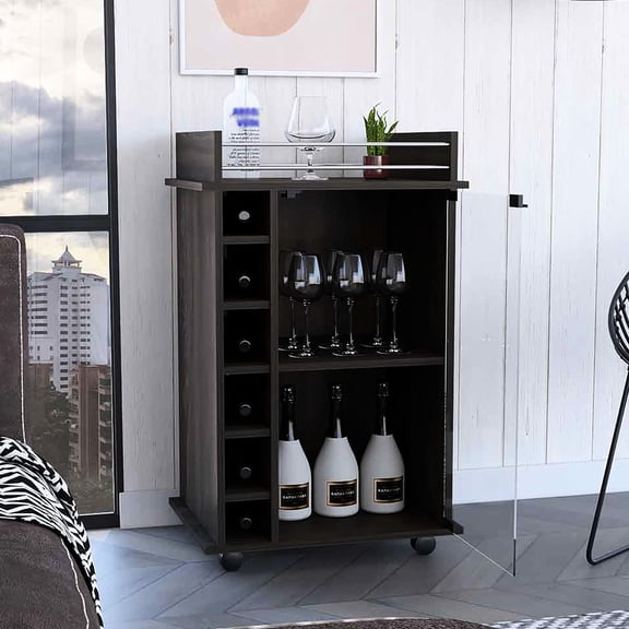 Espresso Bar Cart - Adds Style and Function to Your Home