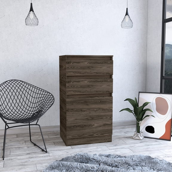 Particle Board Composition - Single Door with Drawers - Bedroom Furniture Use - Store Small Items
