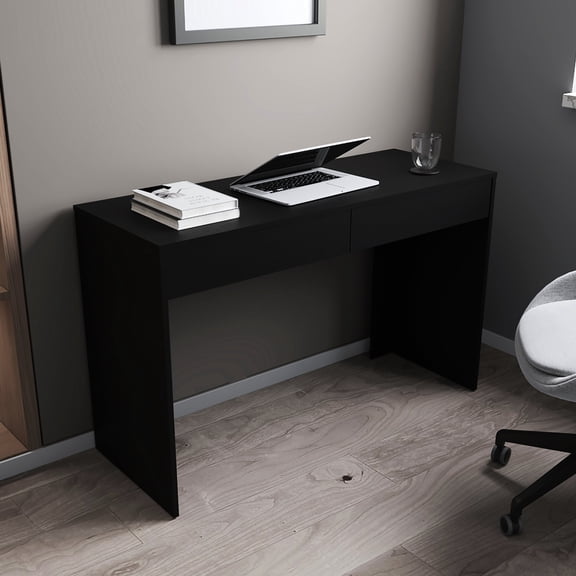 Rectangular, Particle Board 2-Drawer Desk | Keep Space Tidy, Blend with Décor Elements