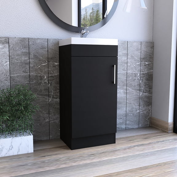 Particle Board Construction - Quick Installation - Bathroom Space - Modern Appearance