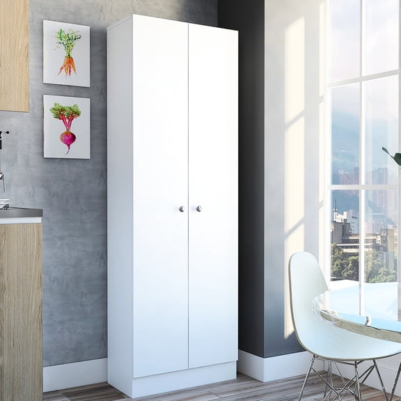 Particle Board Double Door Cabinet | For Pantry Storage Needs | Obtain a Spacious Storage Area