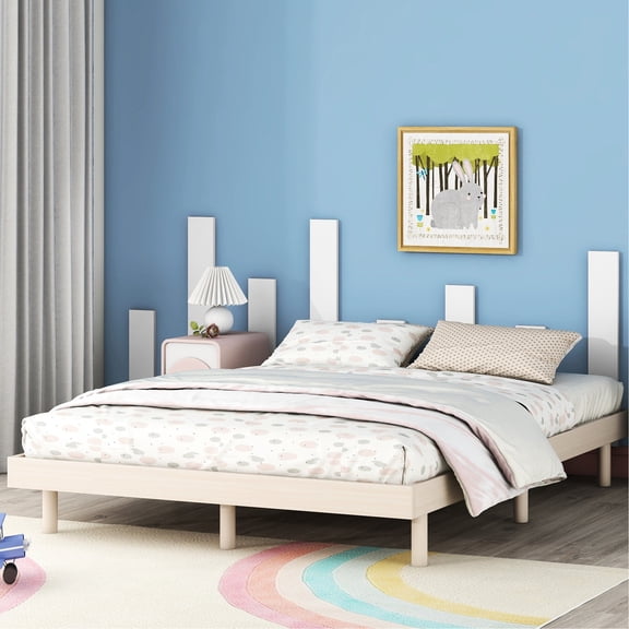 Particle Board Floating Bed - Contemporary Design for a Relaxing Bedroom