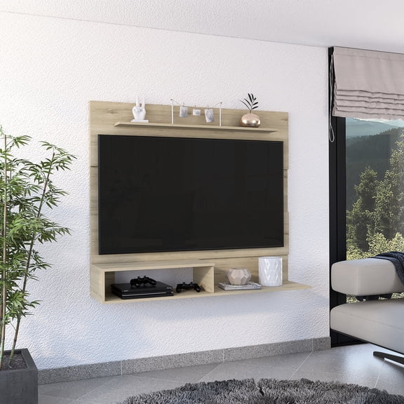 Particle Board Main Material, TV Space up to 59 Inches / Fits Well in Living Room, Modern Aesthetic
