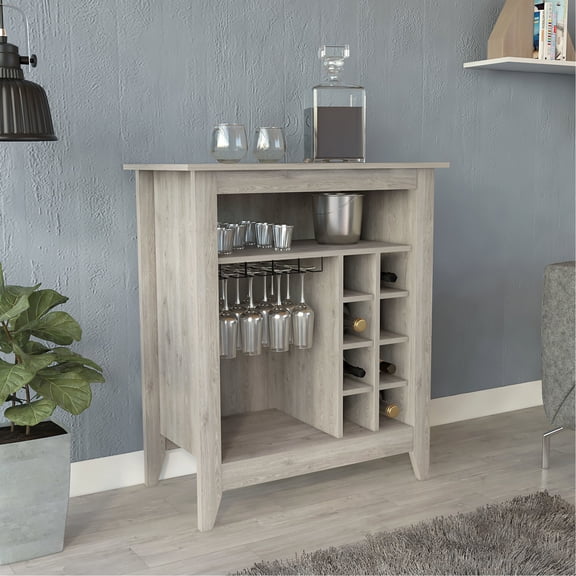 Particle Board Material, 32.50" Product Width - Versatile Bar Cabinet for Various Needs