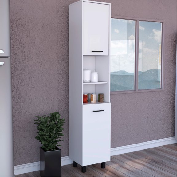 Particle Board Material - 79.5" High Kitchen Pantry for Durable Storage