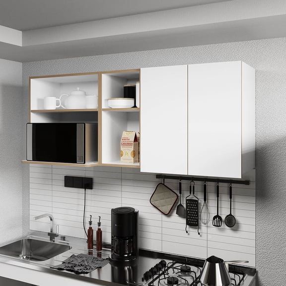 Particle Board Material - Microwave Compartment and Storage - Kitchen Setup - Upgrade Kitchen Storage