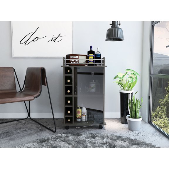 Particle Board Material - With Locking Wheels - Suitable for Party Settings - Ensures Easy Mobility