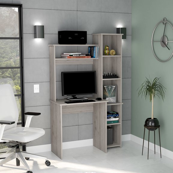 Particle Board Material - With Spacious Top Surface - Used in Home Office - Accommodate Screen, Keyboard and More