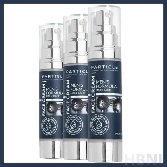 Particle Face Cream for Men, 6-in-1, Mens Face Moisturizer, Reduces Wrinkles, Dark Spots & Eye Bags (3pcs, 1.7fl.Oz.)