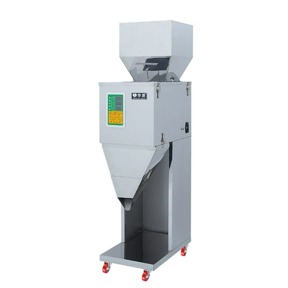Particle Filling Machine, 10-999G 110V Automatic Bottle Bag Packing Machine Weigh Filler Particle Dispenser Subpackage Machine
