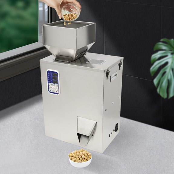 Particle& Filling Machine, Multifunction Automatic Filling and Packing Machine, Particle Subpackage Machine For Beans Nail Beads Candy Particulate Matters Weighting and Filling (500G)