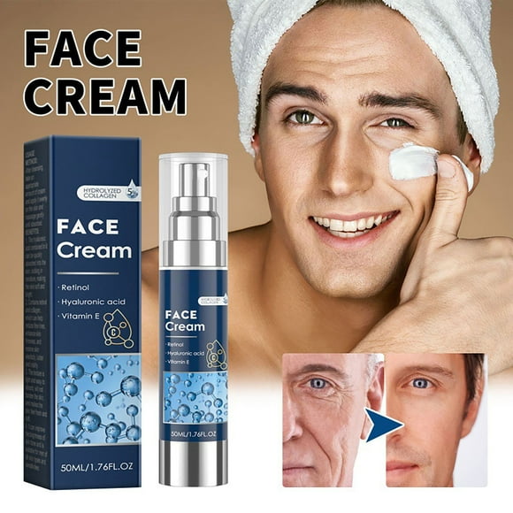 Mens Face Cream - 6 In 1 Mens Face Moisturizer (1.7 Oz) - Eye Bags Treatment & Face Lotion for Men - Mens Anti Aging Cream - Wrinkle & Dark Spots Mens Face Cream, Pack Of 1 (50Ml)