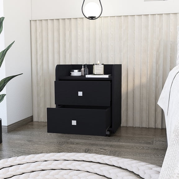 Particle board base | Easy setup | Bedside night storage
