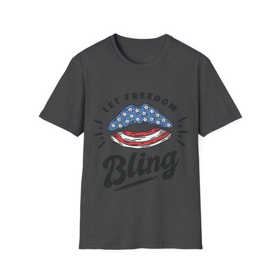Partiotic Men Women July Lips Graphic Novelty TShirt