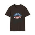 thumbnail image 1 of Partiotic Men Women July Lips Graphic Novelty TShirt, 1 of 4