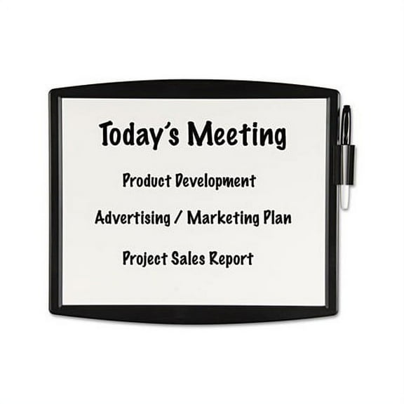 Partition Additions Dry Erase Board 15 3/8 x 13 1/4, Dark Graphite Frame, White