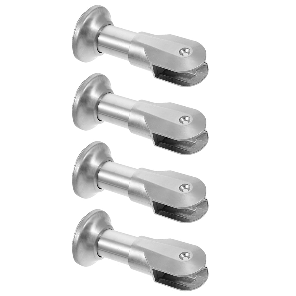 Partition Bracket Feet 4 Pcs Stainless Bathroom Fittings Public ...