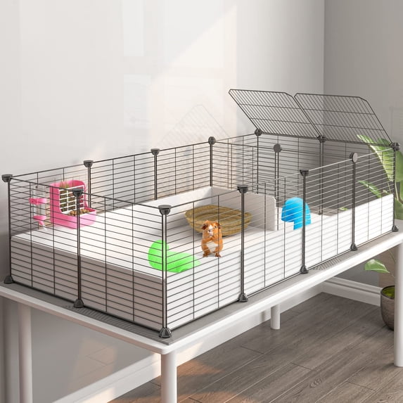 Partition Cage Small Pet Habitat For Guinea Pigs Bunnies Turtles Hamsters