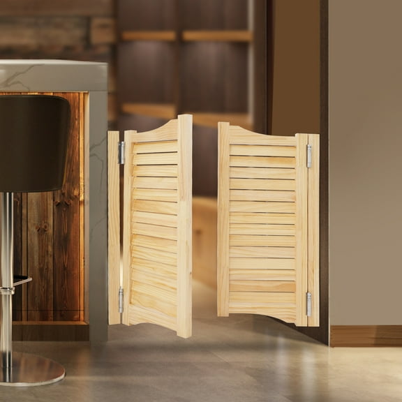 Partition Door, Solid Wood Door, Partition Door for Shop Entrance Partition 35.43*35.43in