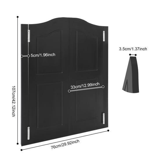 Partition Door Solid Wood Door Partition Door for Shop Entrance Partition 76*107cm